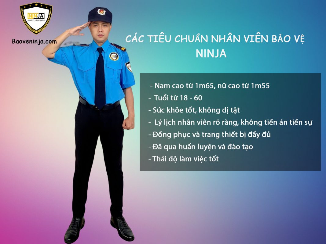 tiêu chuẩn nhân viên bảo vệ ninja